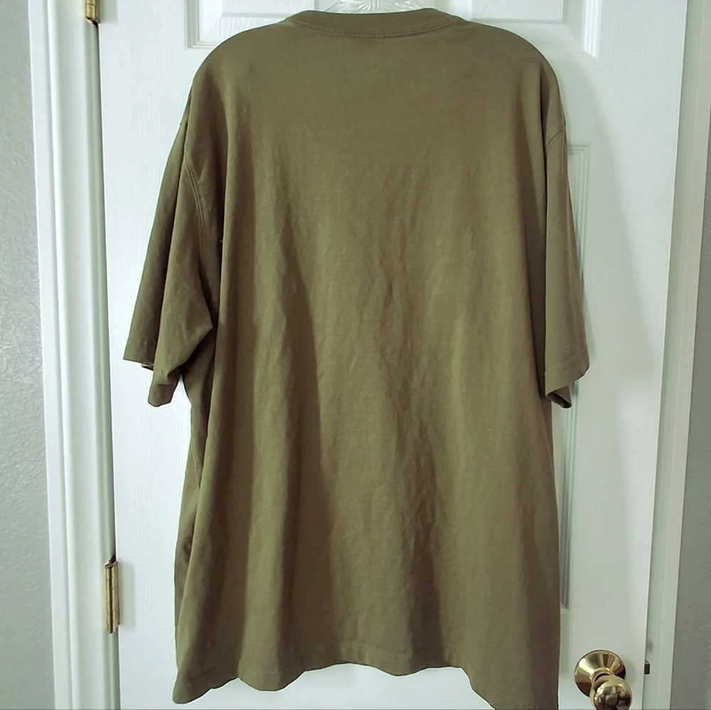 Territory Ahead T Shirt Mens XXL Pima 100% Cotton Short Sleeve Khaki Army Green - Picture 6 of 10